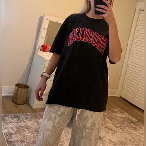 Brandy Melville Black Crewneck Tee